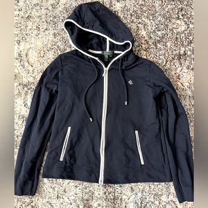 Lauren Ralph Lauren women’s medium navy and white hoodie.